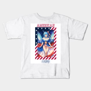 Patriotic Sky Fairy Kids T-Shirt